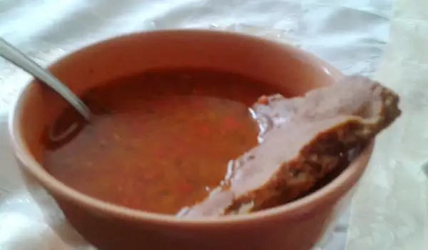 Brza supa sa crvenim sočivom