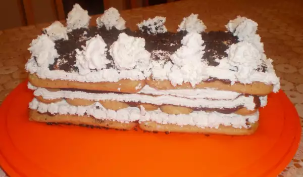 Brza torta sa piškotama, eurokremom i pavlakom
