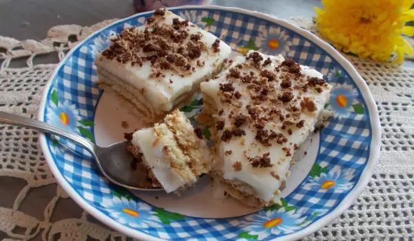 Keks torta s domaćim kremom