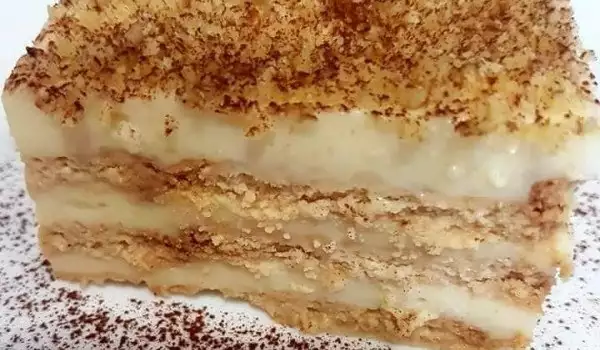Keks torta sa domaćim poslastičarskim kremom