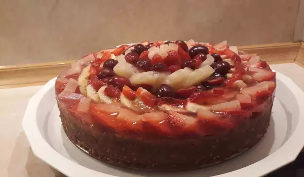 Keks torta sa Želiranim voćem