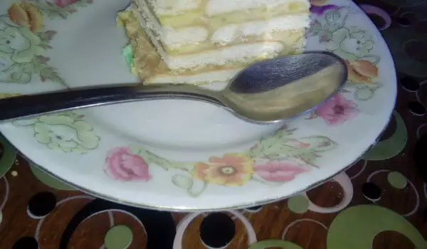 Keks torta sa pudingom