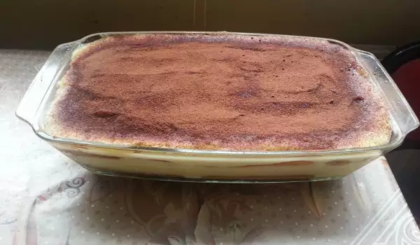 Keks torta sa kremom od vanile i kakaom