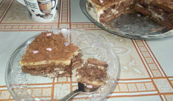 Keks torta sa slatkom od borovnica