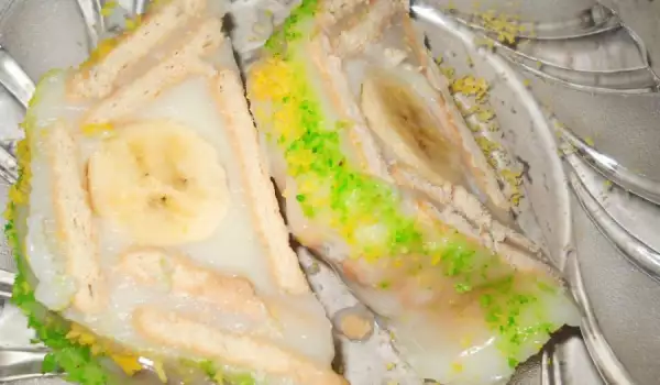 Keks rolat sa kremom i bananama