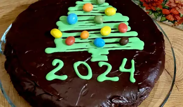 Praznični čokoladni kolač za Novu Godinu
