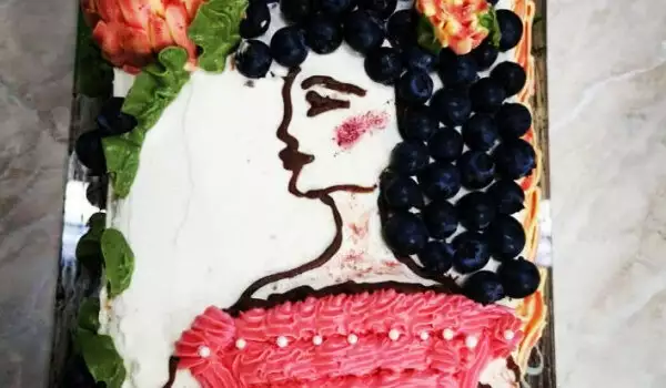 Torta Dama sa hrizantemama