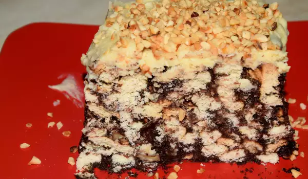 Rakošna keks torta sa orasima i čokoladom