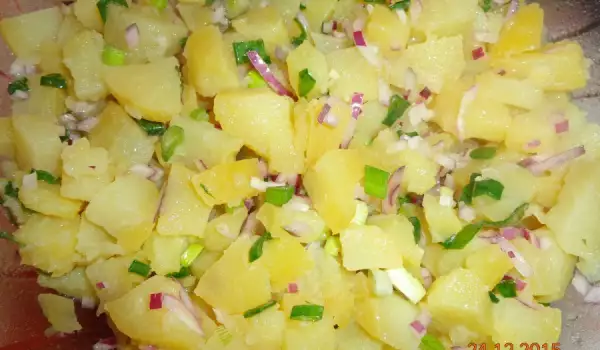 Krompir salata sa dve vrste luka