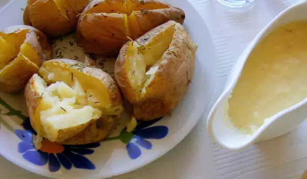Pečeni krompir sa fondijem od kačkavalja