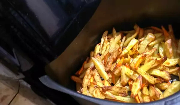 Pržena šargarepa i krompir u air fryer-u
