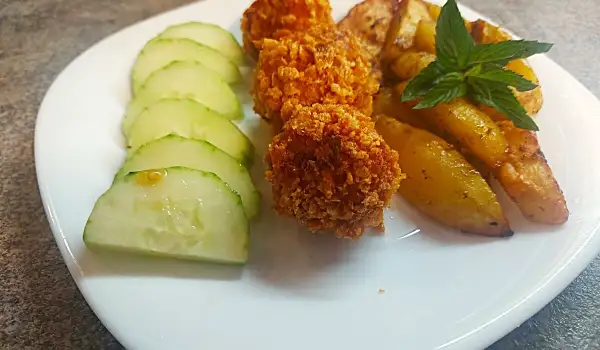 Ćuftice od kačkavalja sa prilogom
