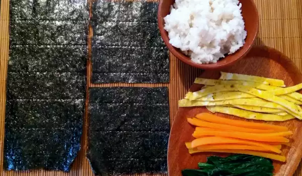 Vegetarijanski kimbap Srce