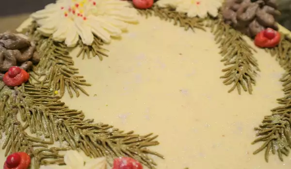 Božićna torta sa maskarpone sirom i trešnjama