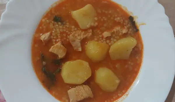 Tarana sa mesom i krompirom