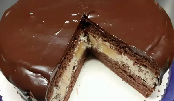 Čokoladna torta sa mnogo krema