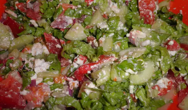 Libanska salata sa paradajzom i sirom