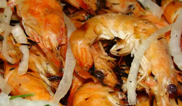 Mediteranski marinirani škampi na roštilju