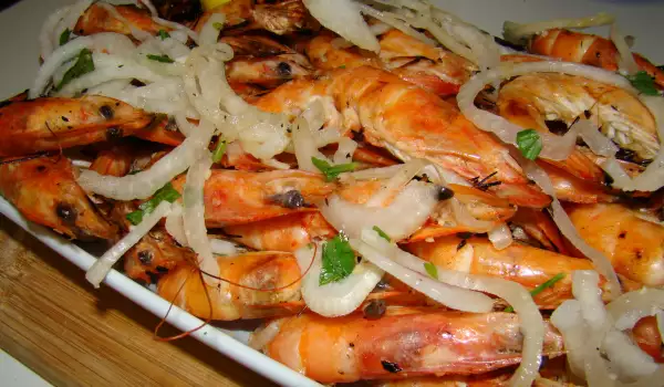Mediteranski marinirani škampi na roštilju