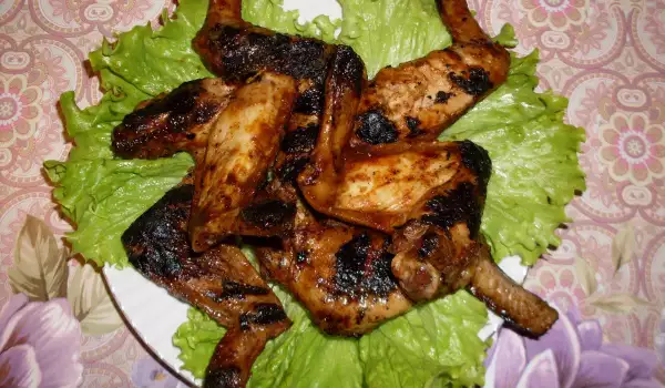 Medena krilca na roštilju