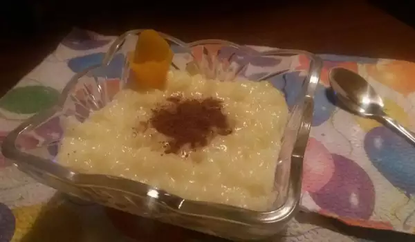 Mleko s pirinčem i skrobom od vanile