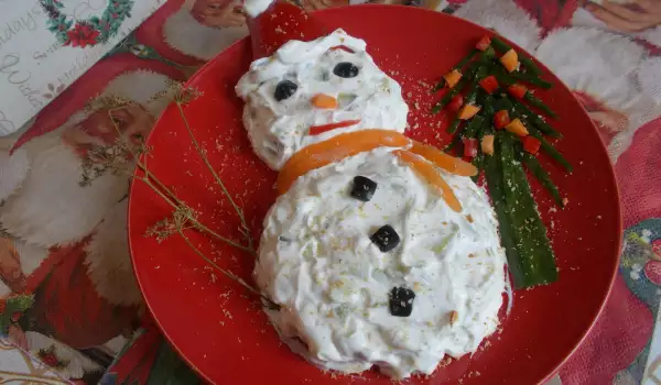 Novogodišnja salata Sneško