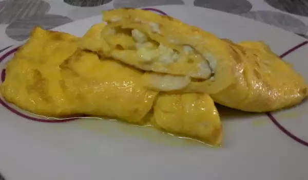 Omlet sa kačkavaljem i sirom za doručak