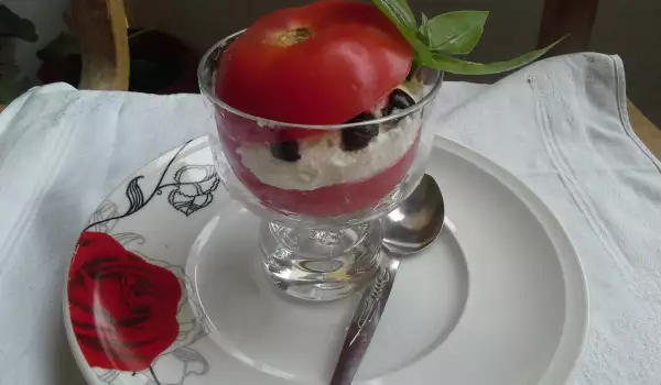 Slani sladoled u paradajzu