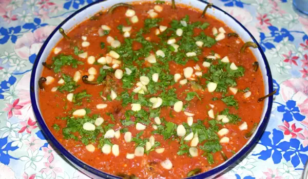 Pečene paprike sa sosom od paradajza iz bašte