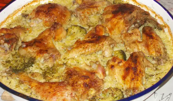 Piletina sa pirinčem i brokolijem