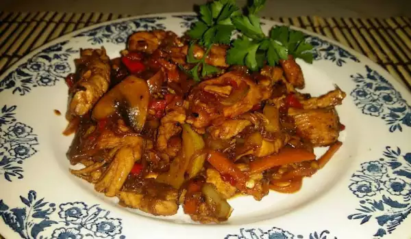 Pile sa povrćem na kineski način