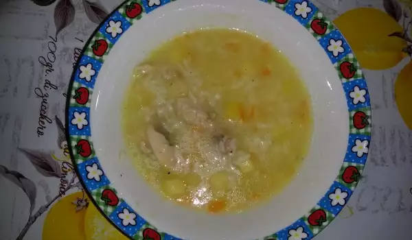 Pileća supica sa krompirom bez zaprške