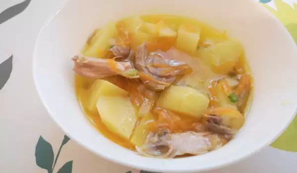 Pileća supa za decu bez rezanaca i zaprške