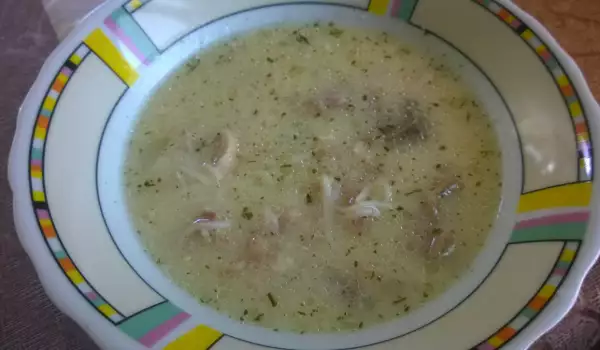Pileća supa sa želucima i povrćem