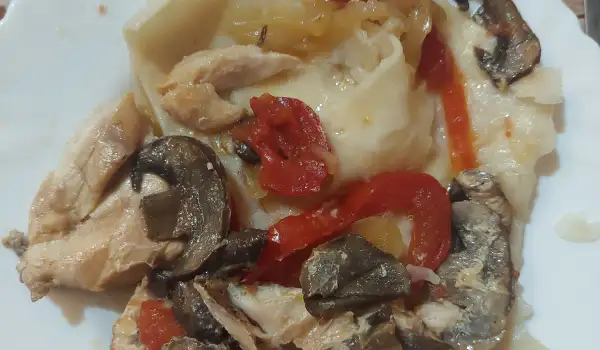 Pileće belo meso sa mlincima