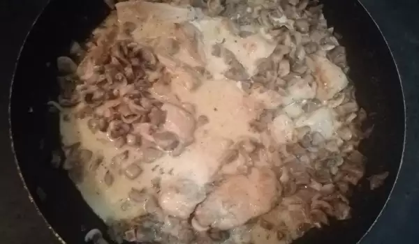 Pileće meso u sosu od šampinjona