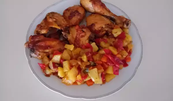 Piletina i povrće iz rerne
