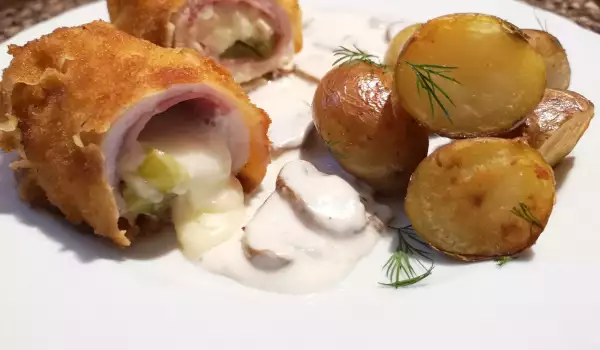 Pohovano vreteno od piletine sa slaninom