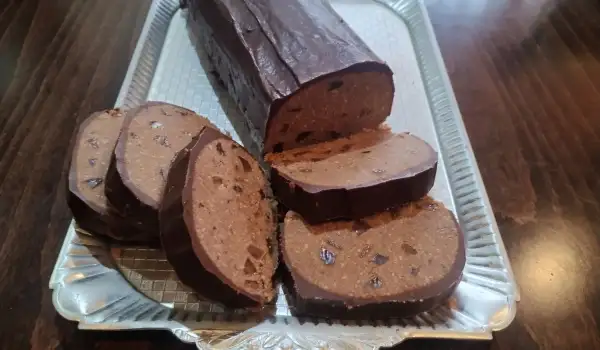 Pijana slatka salama sa čokoladnom glazurom