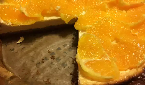 Pogača sa sitnim sirom, medom i pomorandžama