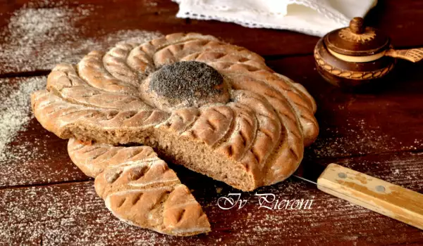 Ravan ražani hleb spirala