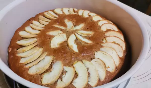 Posni kolač sa mesom i jabukama