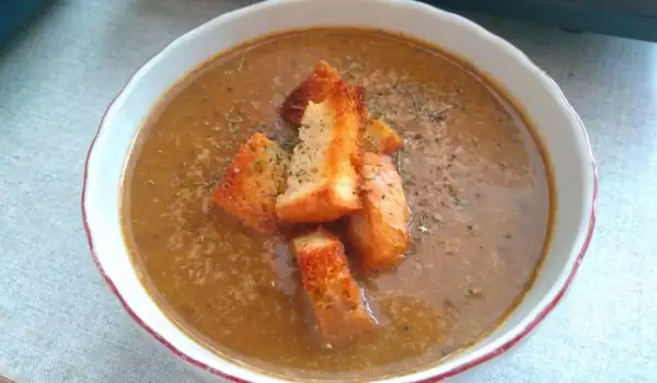 Posna krem supa od braon sočiva