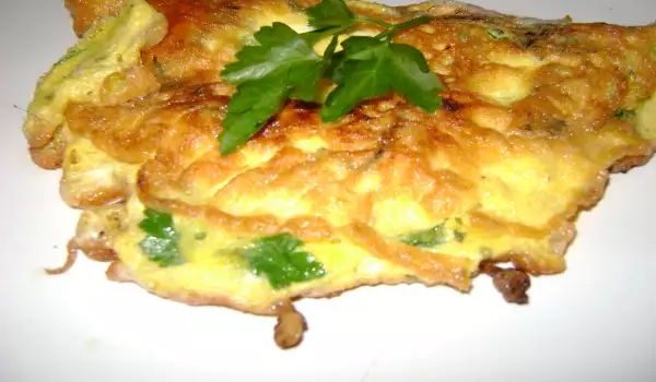 Prolećni omlet (za jednu osobu)