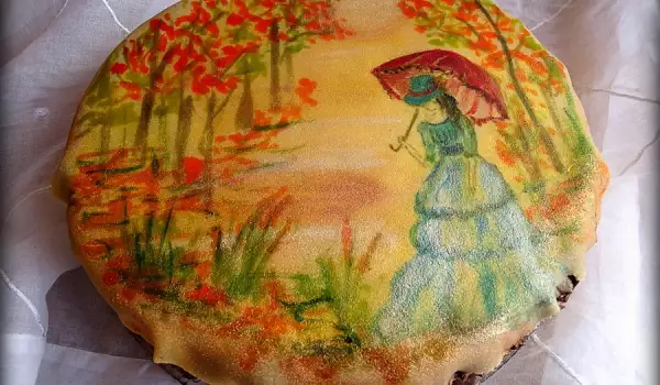 Nacrtana jesenja torta