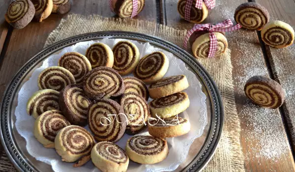 Božićni kolačići u spiralama