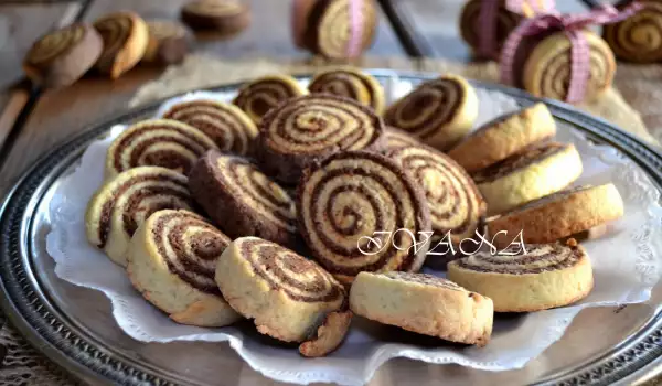 Božićni kolačići u spiralama