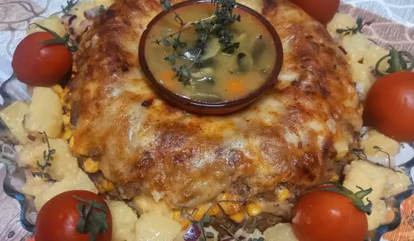 Praznični rolat Stefani u kalupu za kolač