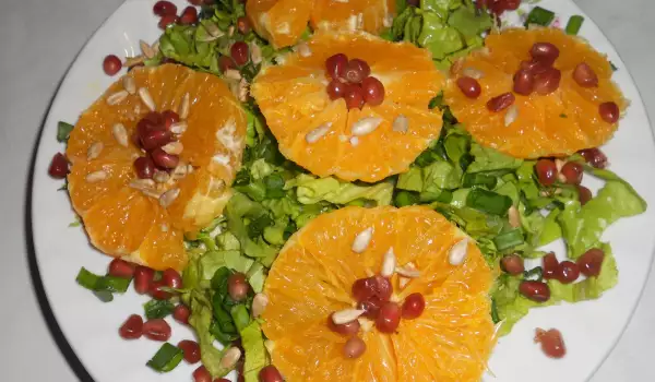 Zelena salata sa narom i pomorandžom