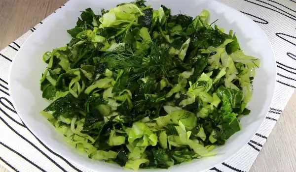 Vitaminska salata sa spanaćem i kupusom